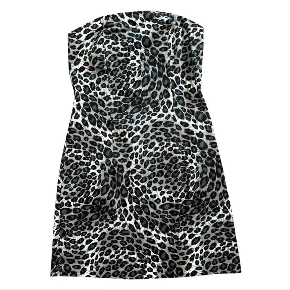 VINTAGE Y2K Women’s Junior Sexy Bratz Animal Print Strapless Dress Sz M/L